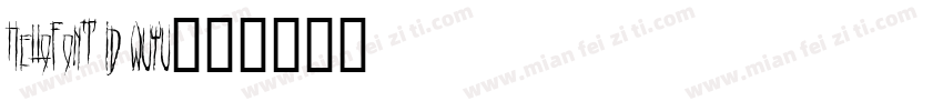 HelloFont ID WuYu字体转换